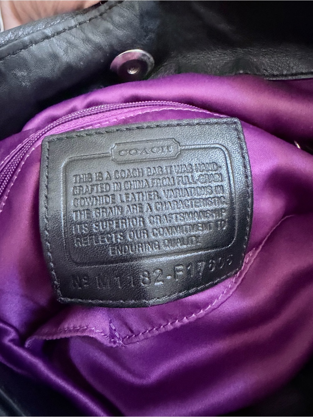 Coach Black Leather Shoulder or Crossbody Bag and Wallet - Picture 5 of 11